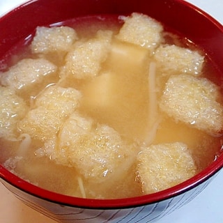 ❤もやしと豆腐と南関あげのお味噌汁❤